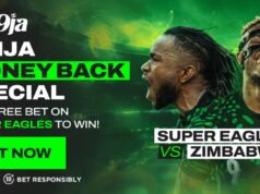 Bet9ja’s Naija Money Back Special: Bet on Nigeria to beat Zimbabwe – and if they don’t, you get your stake back!