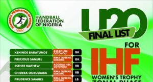 Nigeria’s Under 18 and 20 Women Handball Coaches Release Final Team Lists Ahead of IHF Women’s Trophy Zonal Phase Championship
