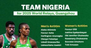 Nigeria Unveils Team for 2025 World Relays in Guangzhou