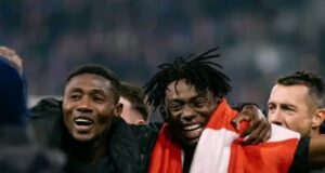Igoh Ogbu, Moses David Celebrate Historic League Triumph with Slavia Praha