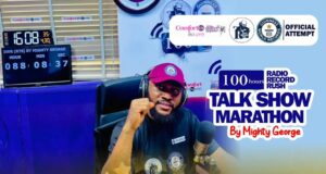 AIRWAVES CONQUERED: Mighty George Breaks World Record with Epic 100-Hour Radio Talk Show Marathon!