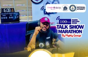 AIRWAVES CONQUERED: Mighty George Breaks World Record with Epic 100-Hour Radio Talk Show Marathon!