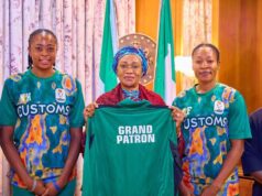 Customs VC Encouraged to Make First Lady Proud at 2025 African Women’s Club Volleyball Championship