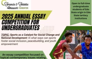 Francis And Fidelia Ibhawoh Foundation Unveils New Logo, Announces 2025 Essay Competition