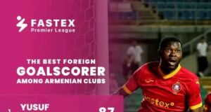 Yusuf Otubanjo Makes History as Armenia’s Most Prolific Foreign Goal Scorer