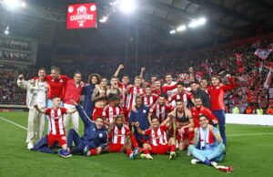 Bruno Onyeamachi Clinches First League Title with Olympiakos After Victory Over AEK Athens