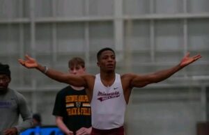 Charles Godfred Clinches Long Jump Victory at Tom Jones Memorial with Final Attempt Heroics