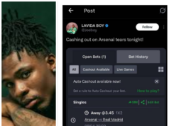 Afrobeats Star Joeboy Loses Millions of Naira Bet as Arsenal Stun Real Madrid 3-0 in Champions League Clash