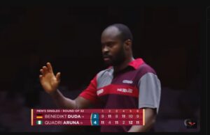 Quadri Aruna Pleads For More Support, After Historic Win At ITTF World Championship