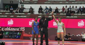 Just In: Jumoke Adekoye Claims Nigeria’s Third Gold of the Evening at African Wrestling Championships