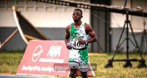 Alaba Akintola Impresses at Music City Challenge with 200m Victory and 100m Medal Finish