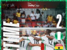 Cyriel Dessers Leads Super Eagles to Unity Cup Final with 2-1 Victory Over Ghana