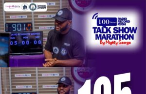 UNSTOPPABLE ON AIR: Mighty George Clocks 105 Hours, Sets Dazzling New World Record in Radio Talk Show Marathon