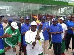 Bayelsa Receives Torch of Unity, Deputy Governor Urges Ogun to Be Gracious Host Ahead of National Sports Festival