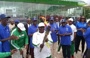Bayelsa Receives Torch of Unity, Deputy Governor Urges Ogun to Be Gracious Host Ahead of National Sports Festival