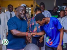 A Bold Step to Greatness: NSC DG Olopade Inspires Nigeria’s Junior Athletes Ahead of Gateway Games