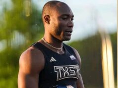 Shedrack Akpeki Shines with Silver in Men’s 100m Final at Sunbelt Outdoor Championships