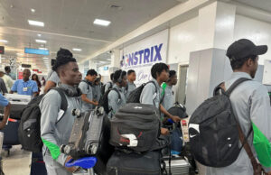 Just-In: Flying Eagles Return Home to Warm Reception After AFCON Bronze, World Cup Qualification