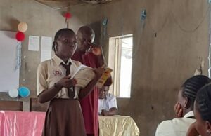 JAMB Candidate Who Got 310 Marks Returns To Inspire New Prefects At Her Former School