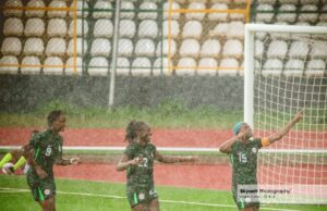 Ajibade Leads by Example, Hails Team Spirit and Fan Support After Super Falcons’ Victory Over Cameroon