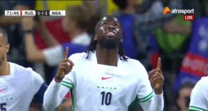 Russia 1-1 Nigeria: Arokodare’s Equalizer Ends Russia’s Winning Streak