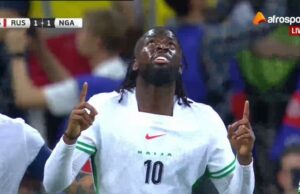 Russia 1-1 Nigeria: Arokodare’s Equalizer Ends Russia’s Winning Streak