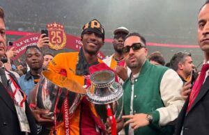 Victor Osimhen Unveils Dazzling Custom Mask Pendant Crafted By Benny the Jeweler