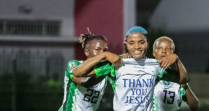 Ajibade Brace Powers Super Falcons to Confident Win Over Cameroon in Abeokuta