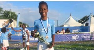 Nigerian Prodigy Ajayi Caleb Shines Bright As Top Scorer At FCGM U10 Champions League In France