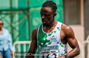 Alaba Akintola Shatters Personal Best In 200m, Emerges Nigeria’s Fastest This Year