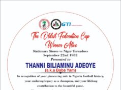 LSFA To Honour The Oldest Living President Federation Cup Winner