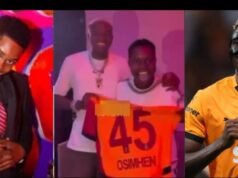 Victor Osimhen Gifts Match-Worn Jersey to Peller During Live Stream, Fans Go Wild