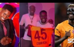 Victor Osimhen Gifts Match-Worn Jersey to Peller During Live Stream, Fans Go Wild