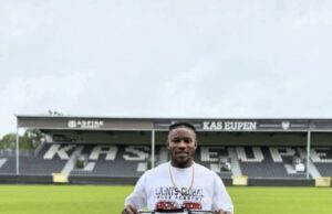 Just-In: KAS Eupen Sign Nigerian Forward Ade Oguns on Permanent Deal from Caracas FC
