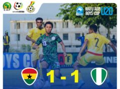 Aliyu Zubairu Praises Flying Eagles’ Players For ‘Rising To Occasion’ During 1-1 Draw With Ghana