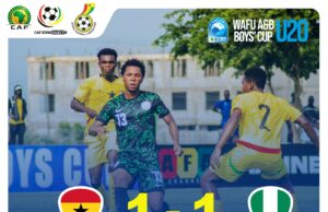 Aliyu Zubairu Praises Flying Eagles’ Players For ‘Rising To Occasion’ During 1-1 Draw With Ghana