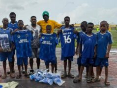 Forgotten Super Eagles Winger Anayo Iwuala Donates Jerseys, Footballs to Grassroots Clubs in Ughelli