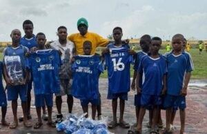 Forgotten Super Eagles Winger Anayo Iwuala Donates Jerseys, Footballs to Grassroots Clubs in Ughelli