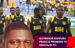 President Federation Cup Fallout: Governor Nwifuru Showers Abakaliki FC, Supporters, with Millions