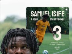 Nigeria’s Samuel Isife Registers Three Assists on Dukla Praha Debut in 4–1 Win Over Taborsko