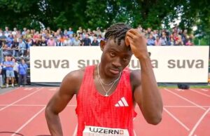 Israel Okon Sets Stunning PB As Nigerians Dominate 100m In Luzern