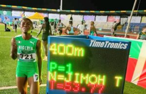 Toheebat Jimoh Shines In 400m Debut Season, Storms Into Final With Personal Best At African U18/U20 Championships