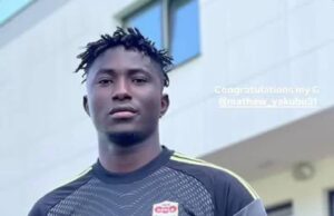 Nigerian Goalkeeper Mathew Yakubu Signs with MFK Dukla Banská Bystrica in Slovakia