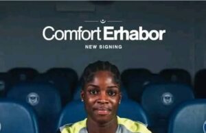 Nigeria’s Rising Star Comfort Erhabor Signs Permanent Deal With Portsmouth FC Women Ahead of WSL 2 Campaign