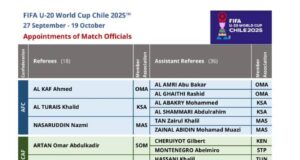 No Nigerian Match Official Selected For FIFA U20 World Cup In Chile