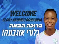 Nigeria Super Falcons Defender Glory Ogbonna has Joined Israeli giants Hapoel Kiryat Gat