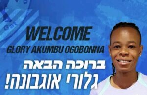 Nigeria Super Falcons Defender Glory Ogbonna has Joined Israeli giants Hapoel Kiryat Gat