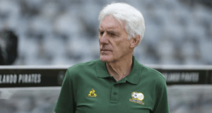 Broos Banks on Super Eagles to Rescue Bafana Bafana’s World Cup Dreams