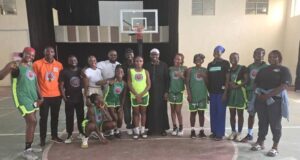 AfroBasket Champion Murjanatu Musa Showers Former Club Air Warriors with Gifts, Words of Wisdom