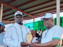 Closing Ceremony of Borno State Division One League, Yobe Desert Stars Football Club Chairman Mohammed Alkali Achama Sarkiyo Honoured.